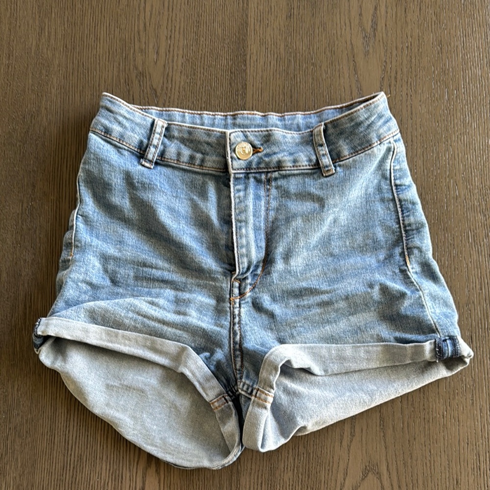 H&M Blue Jean Shorts High-Waisted